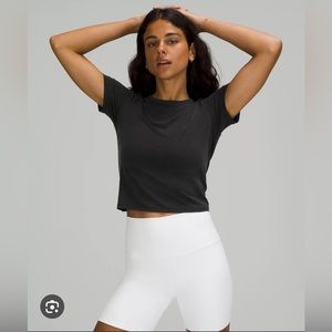 Luluemon open tie back shirt